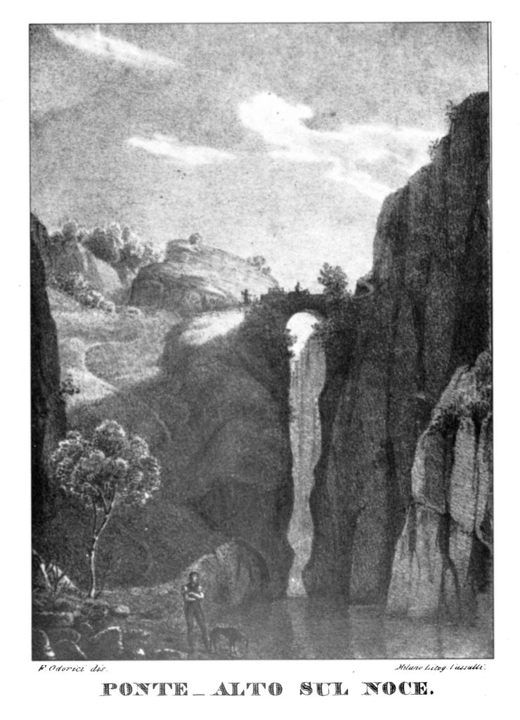 Il Ponte Alto sul Noce nel 1899. Foto Wikimedia Commons