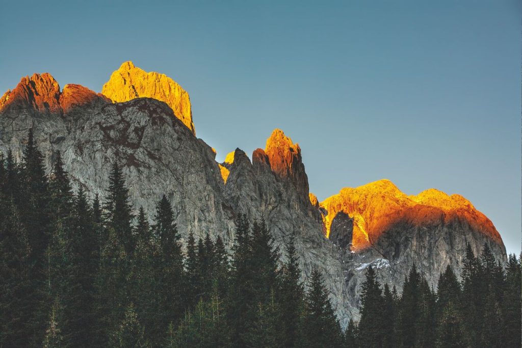 Tramonto sulle Alpi Carniche