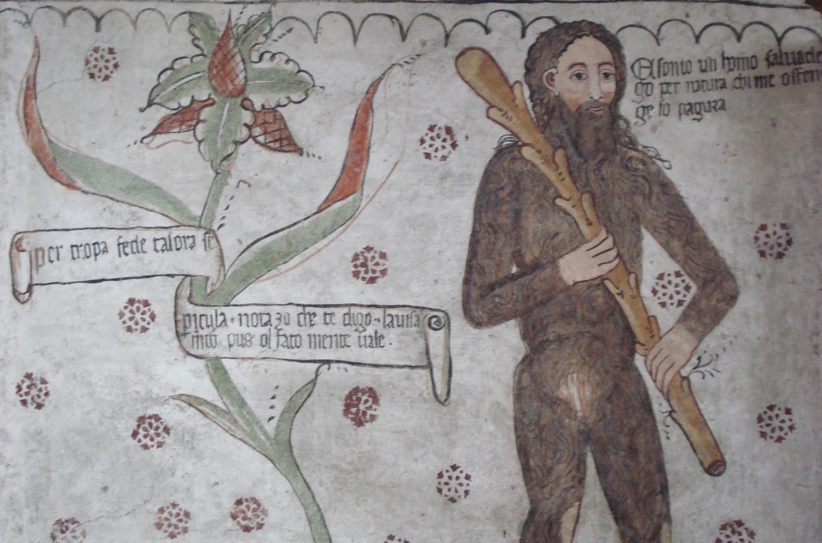 primavera, uomo selvatico