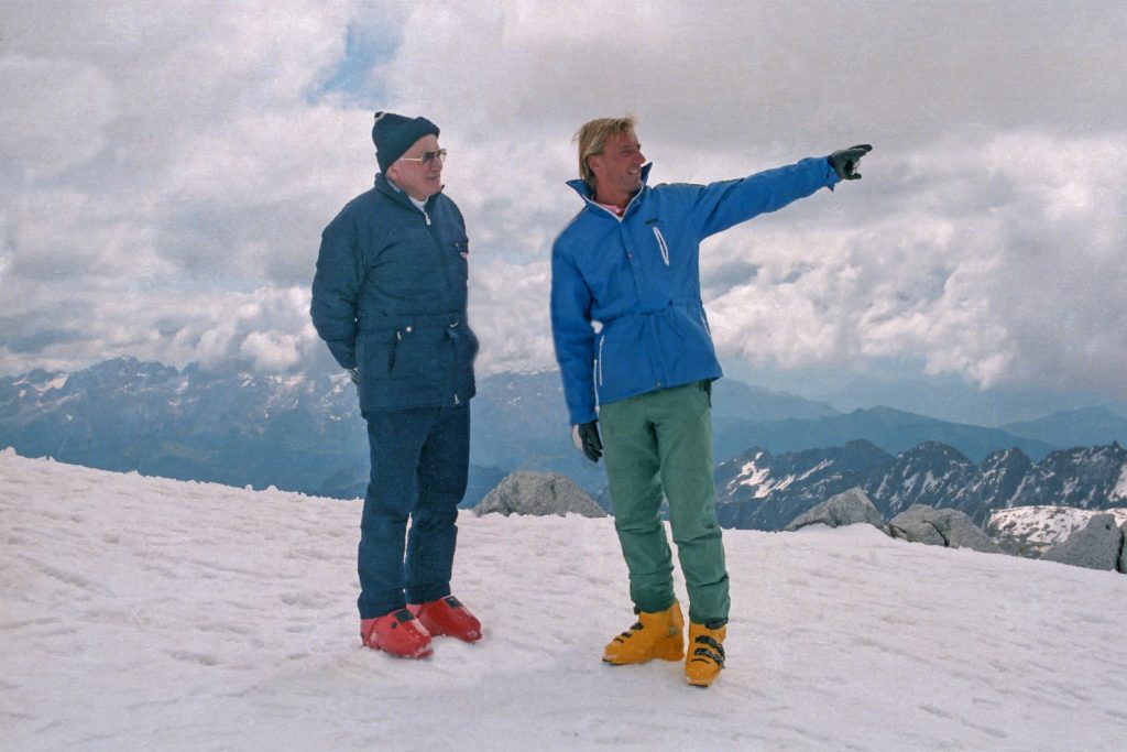 Giovanni Paolo II e Lino Zani in Adamello. Foto archivio Lino Zani