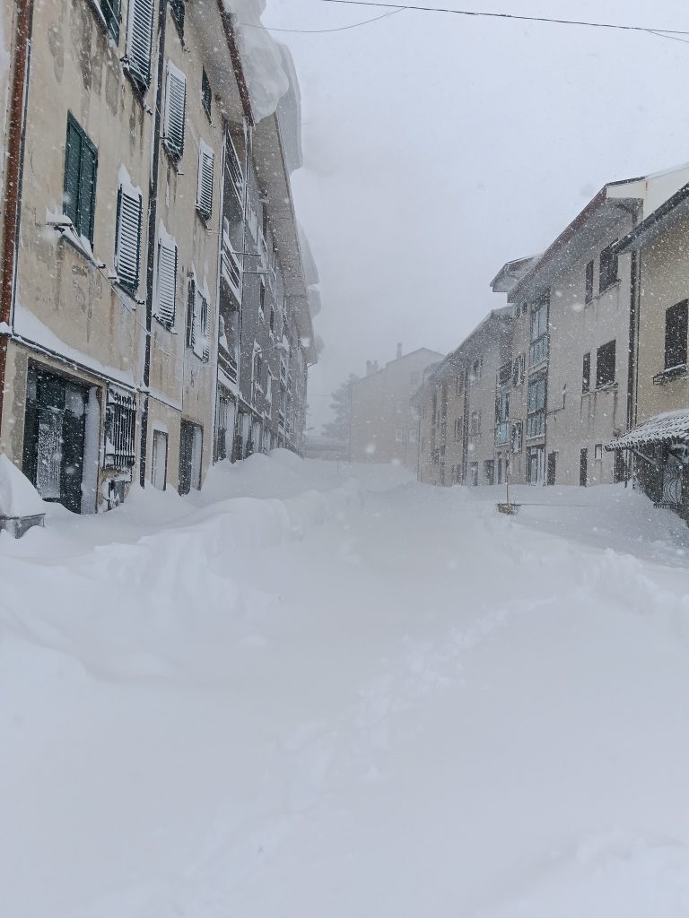 Capracotta durante la perturbazione di inizio aprile - Foto FB Candido Paglione