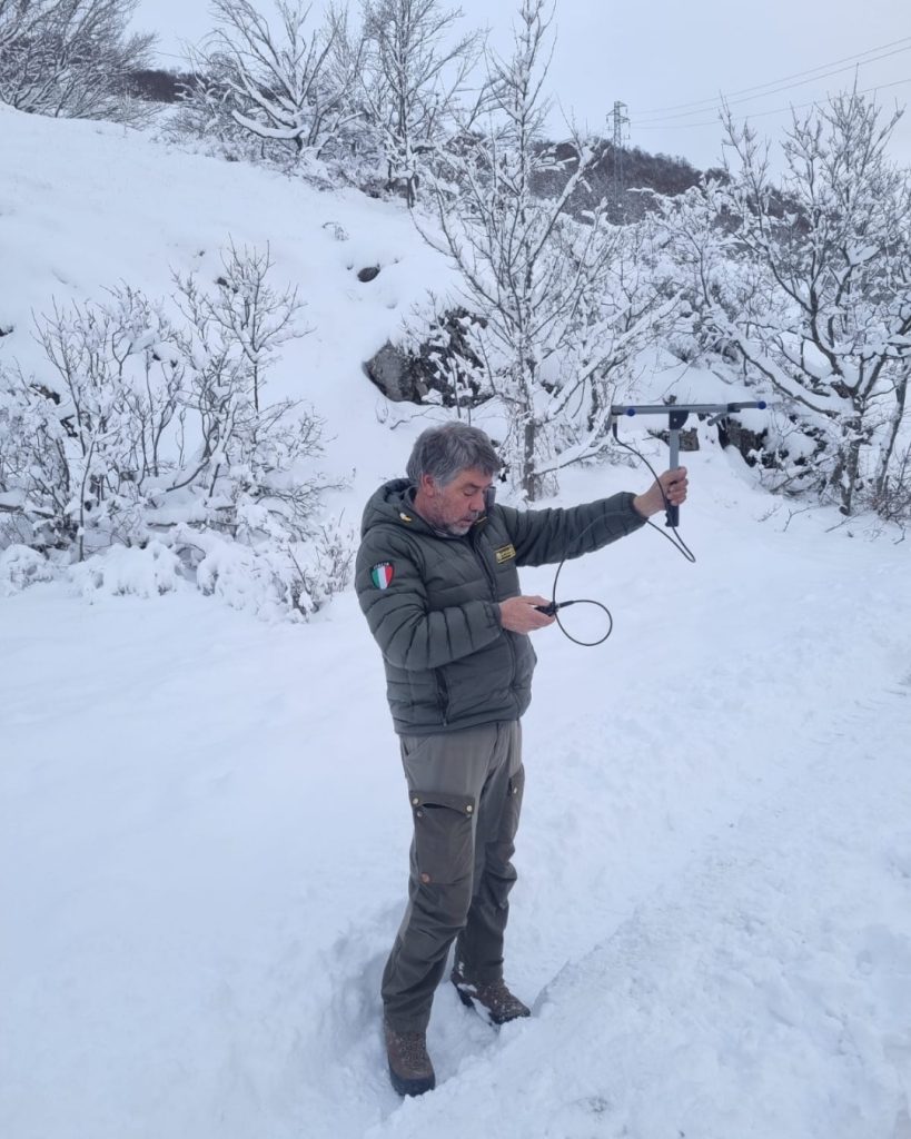 Le prime tracce di Nina nella neve - Foto ©PNALM