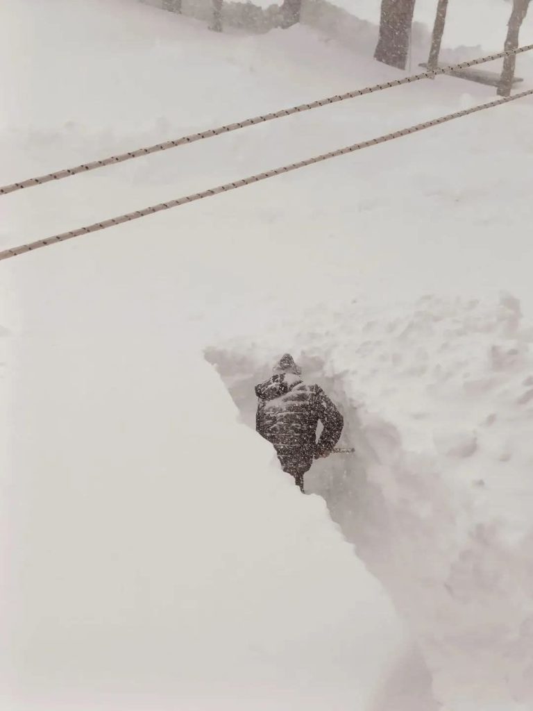 Capracotta durante la perturbazione di inizio aprile - Foto FB Candido Paglione