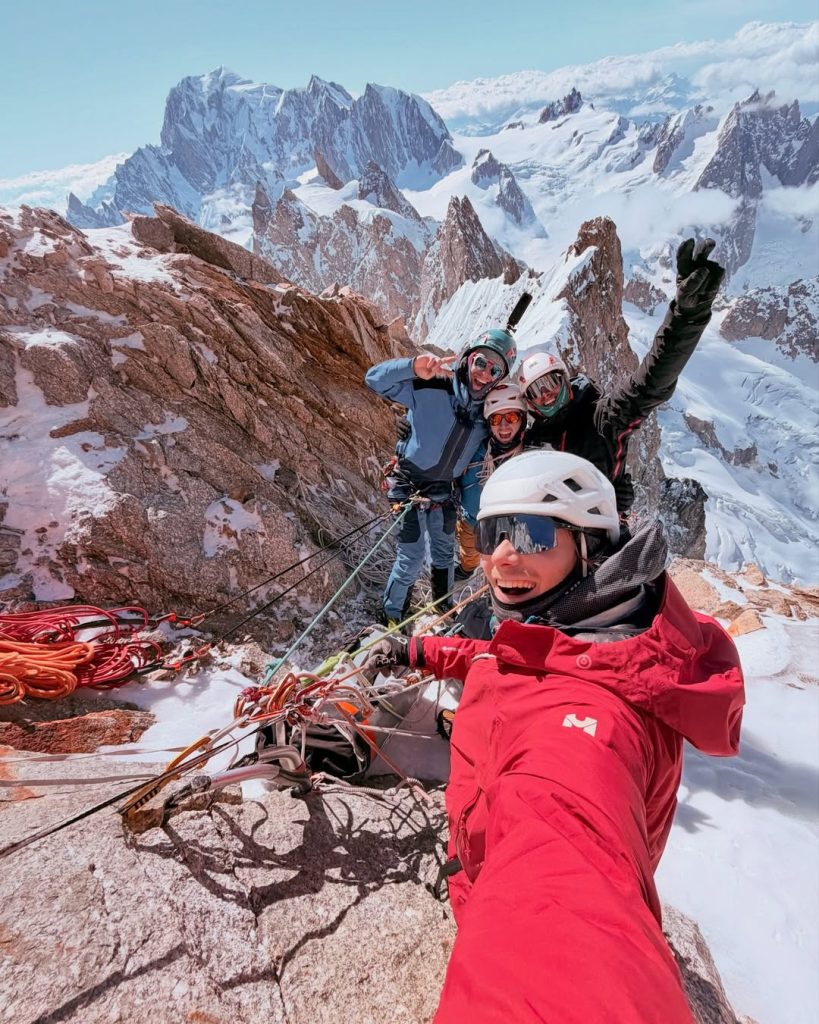 I quattro in cima. Foto Instagram Arthur Poindefert
