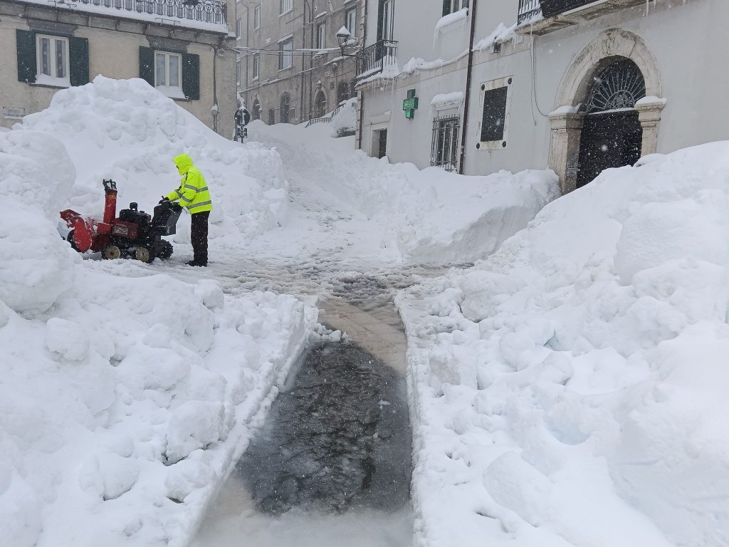 Capracotta dopo la perturbazione di inizio aprile - Foto FB Candido Paglione