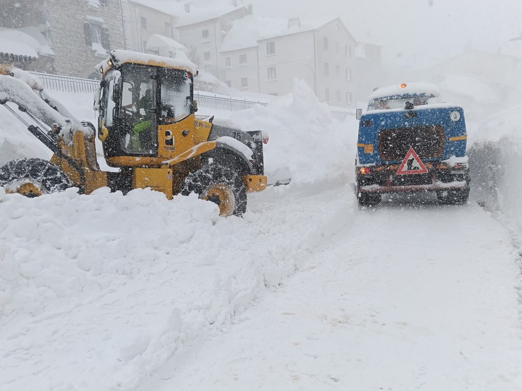 Capracotta durante la perturbazione di inizio aprile - Foto FB Candido Paglione