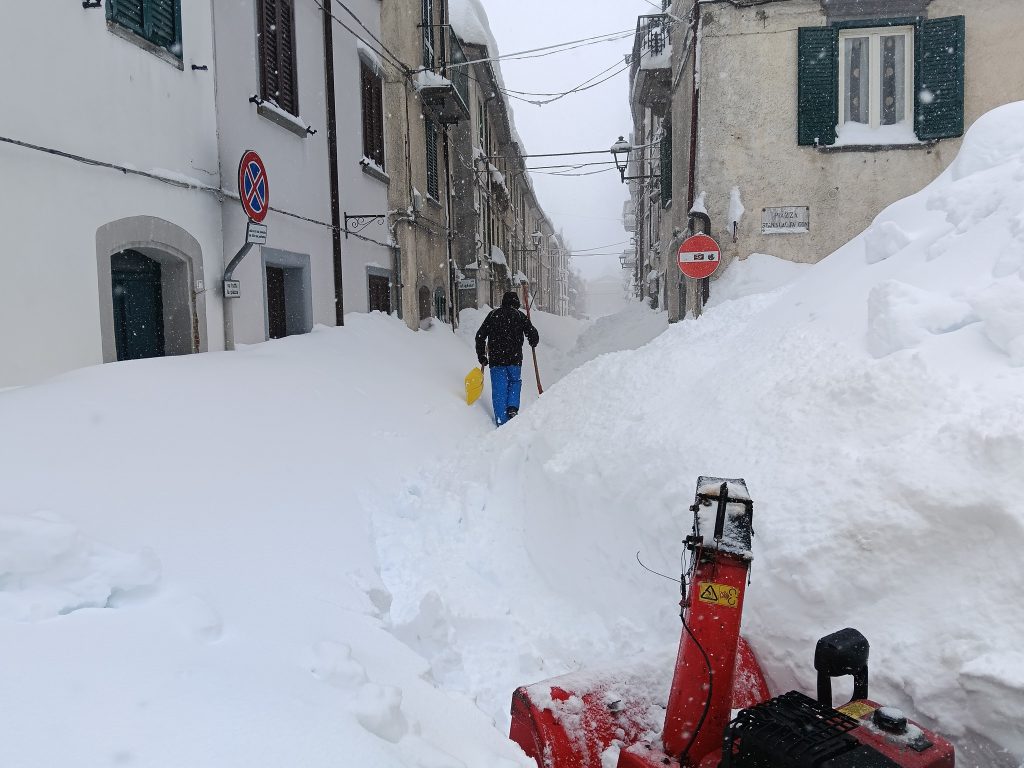 Capracotta durante la perturbazione di inizio aprile - Foto FB Candido Paglione