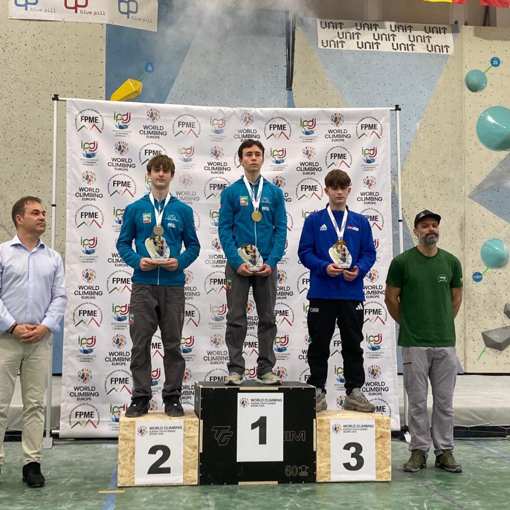 Dalla tappa di Coppa Europea Boulder. Foto Facebook FASI