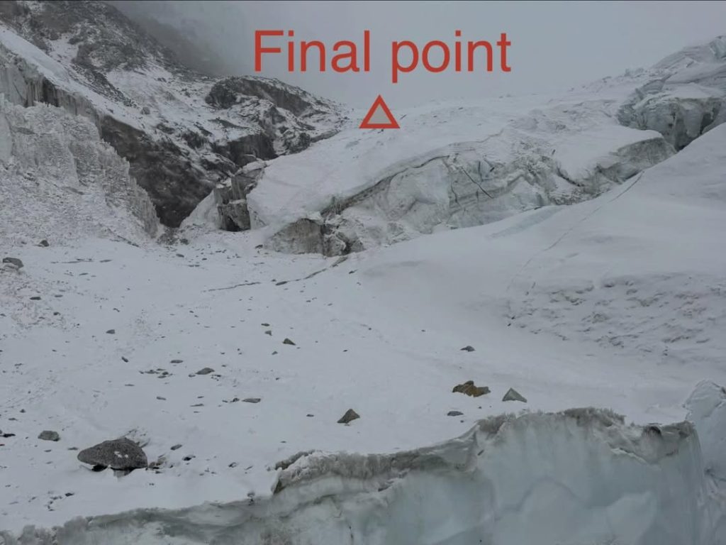 La posizione di Campo 1. Foto Imagine Nepal