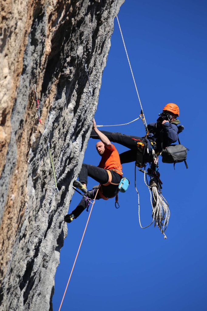 Durante le riprese. Foto Cédric Lachat