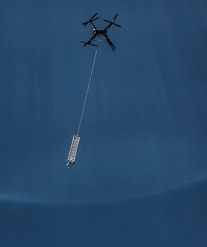 Drone verso campo base Everest. Foto Airlift Technologies