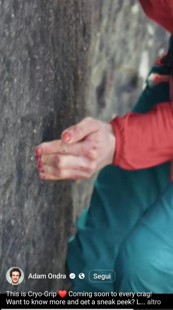 Il video "pubblicitario" dello smalto da arrampicata - FB Adam Ondra