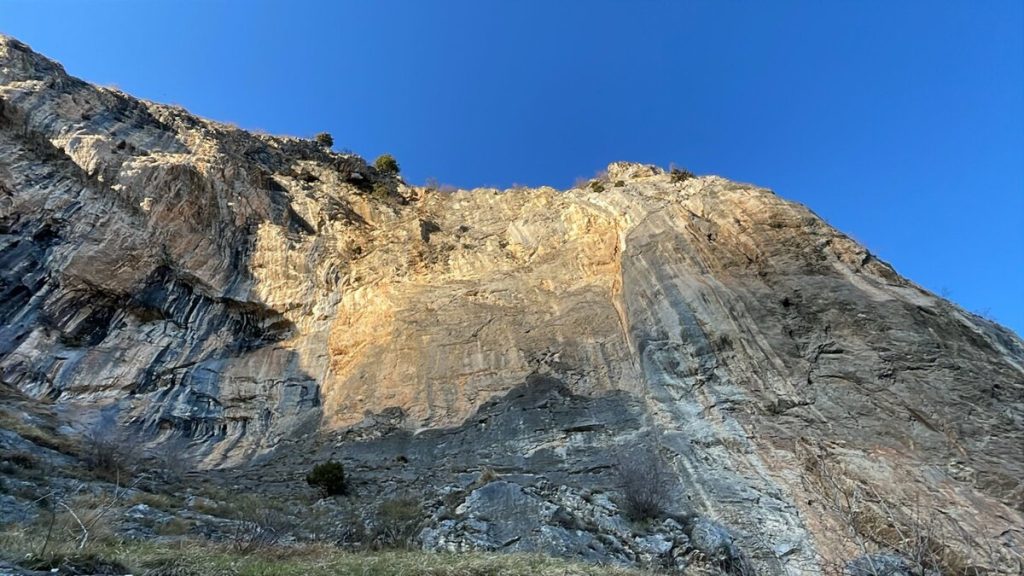 La falesia di Andonno