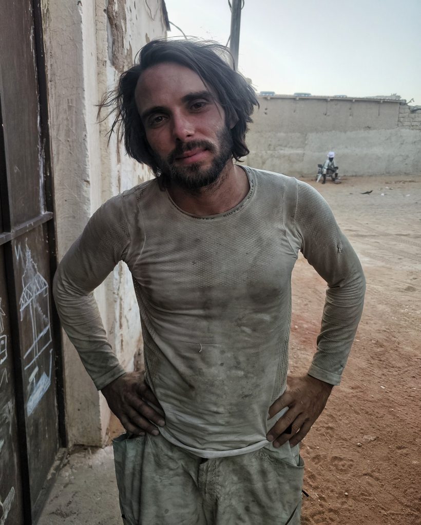 Durante la traversata del deserto. Foto Lorenzo Barone
