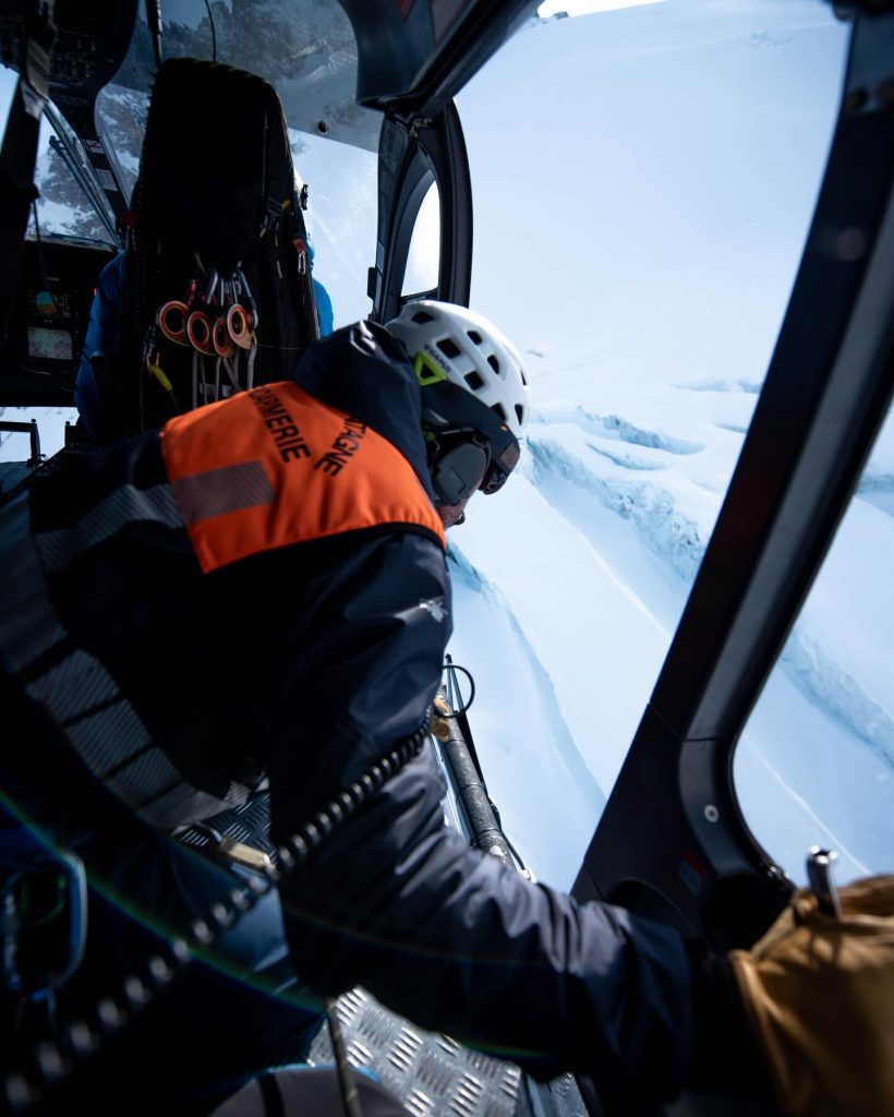 Durante un soccorso. Foto Facebook PGHM