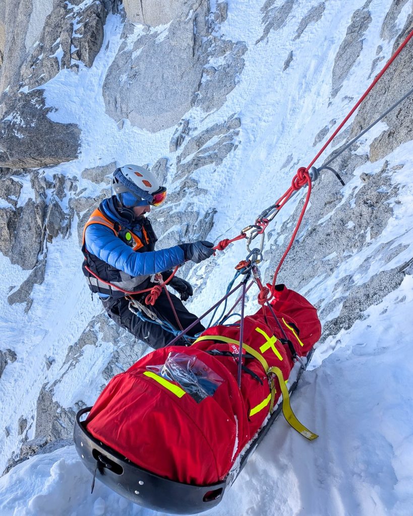 Durante un soccorso. Foto Facebook PGHM