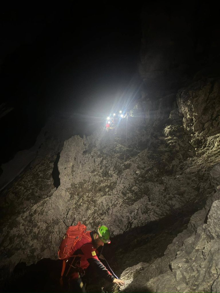Intervento Prà degli Angeli - Foto FB Soccorso Alpino e Speleologico Veneto - CNSAS