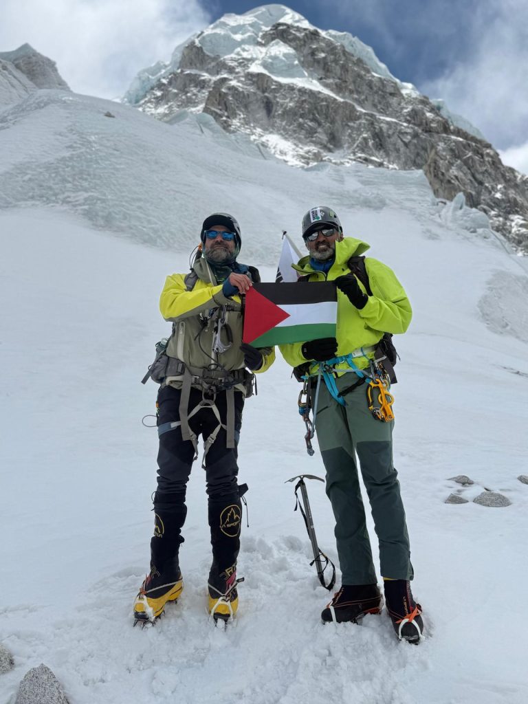 Leonardo Avezzano e Mostafa Salameh durante la spedizione. Foto Leonardo avezzano