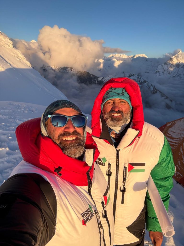Leonardo Avezzano e Mostafa Salameh durante la spedizione. Foto Leonardo avezzano
