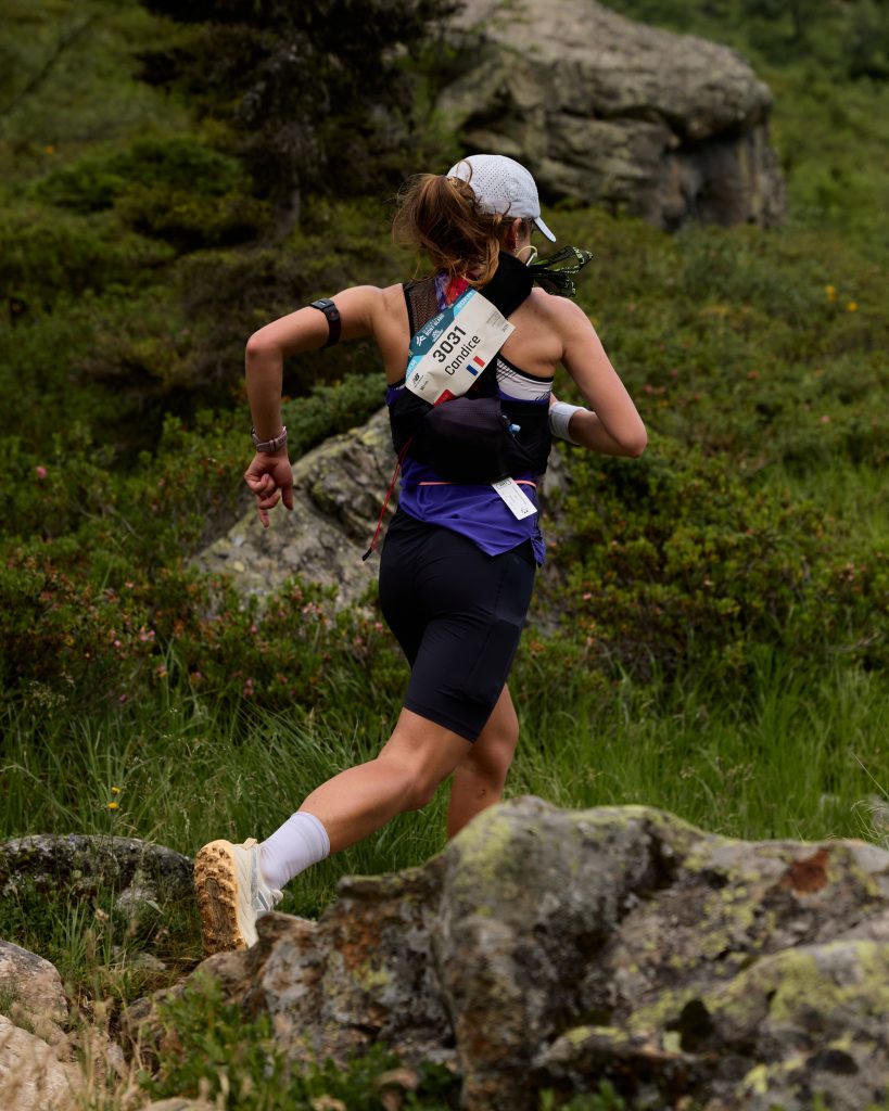Candice Fertin alla 90K della Marathon du Mont-Blanc