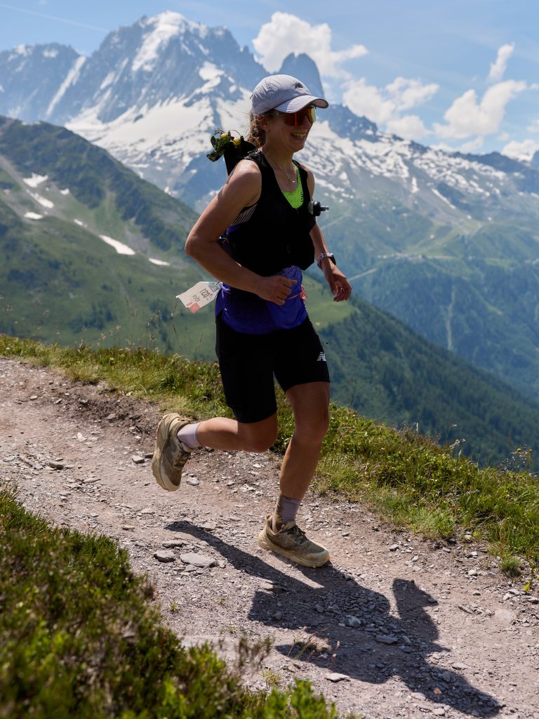 Candice Fertin alla 90K della Marathon du Mont-Blanc