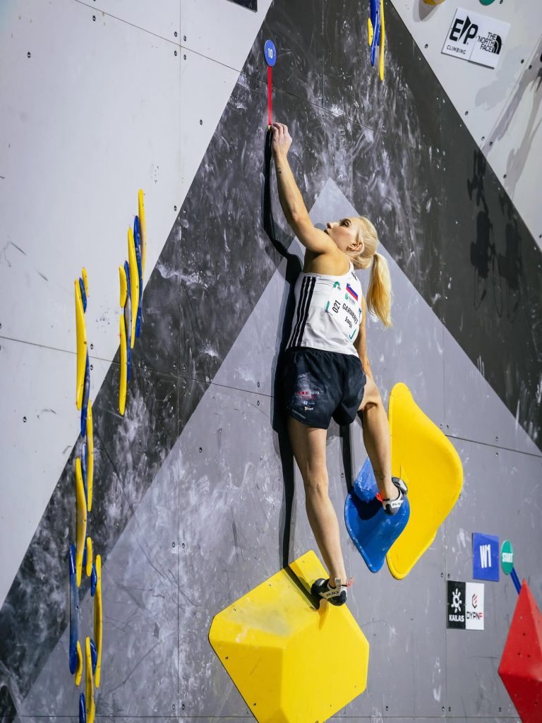 Janja Garnbret in gara