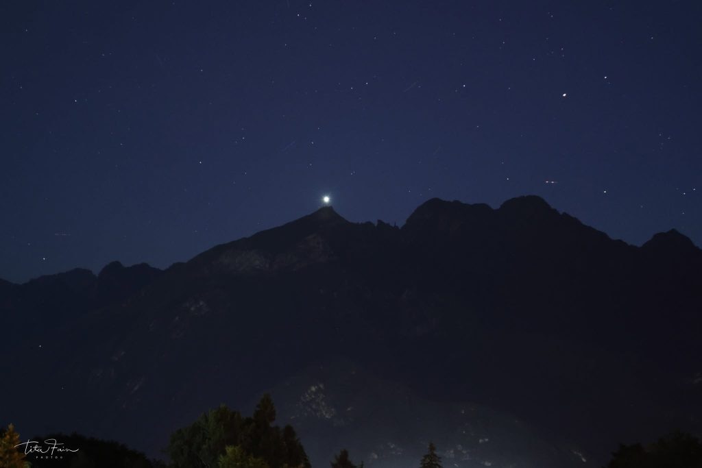 Venere "si posa" sul Monte Serva, 10 giugno 2026 - Foto Tita Lorenza Fain