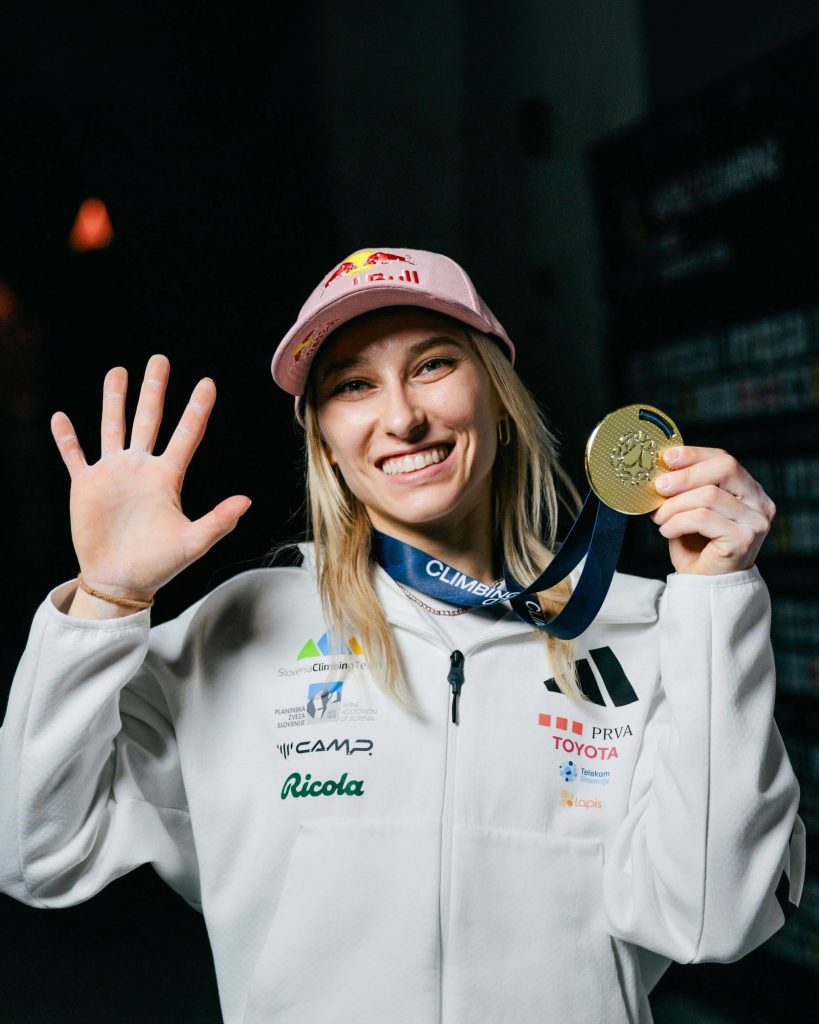 Janja Garnbret con la sua 50esima Coppa del Mondo