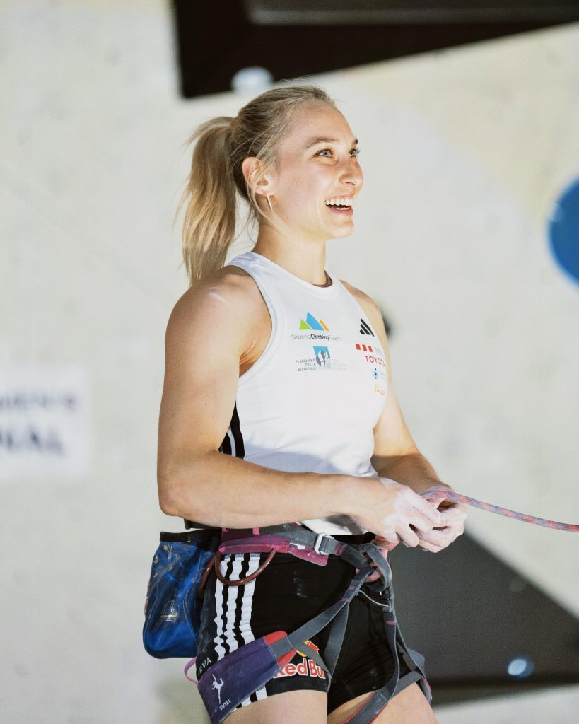 Janja Garnbret in gara
