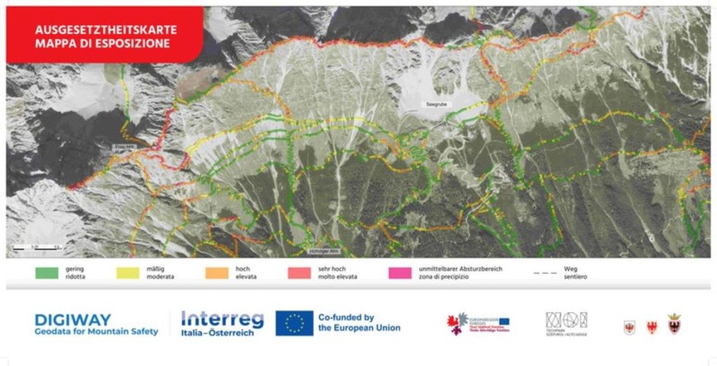 Digiway - Mappa di esposizione - Foto Euregio