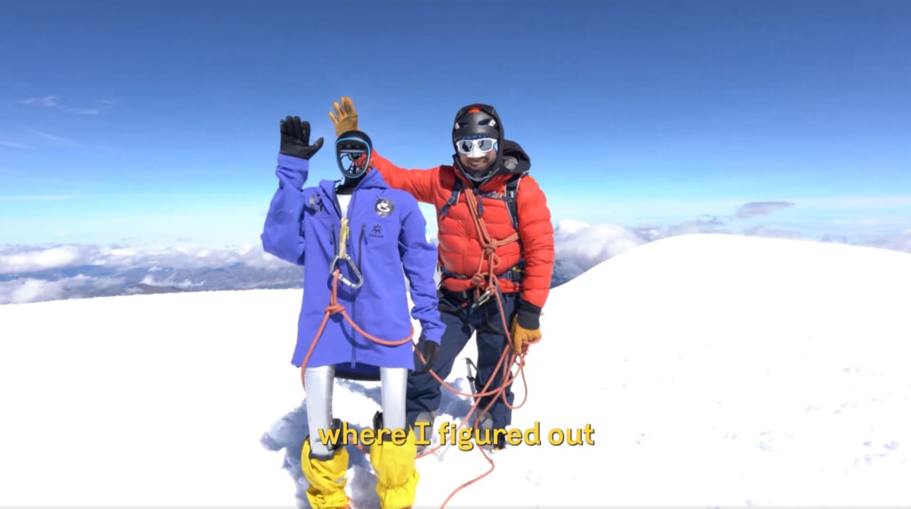 Il robot umanoide Pemba in cima al Chimborazo