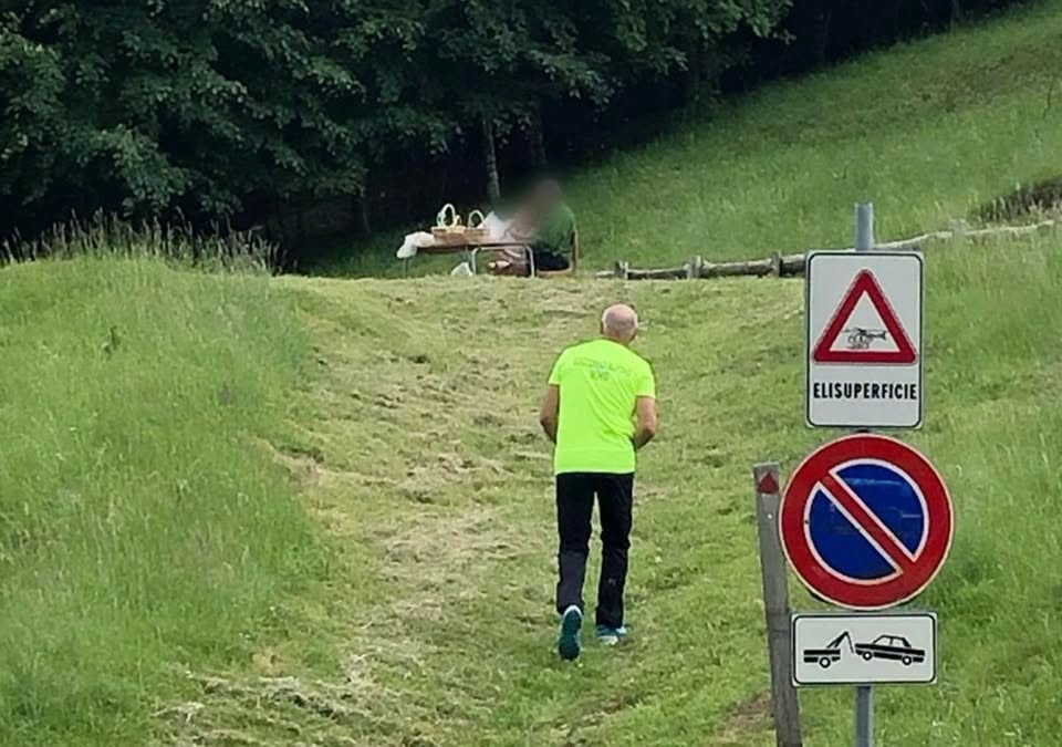 Foto di repertorio pic nic su piazzola (2022), FB Soccorso Alpino e Speleologico Veneto - CNSAS