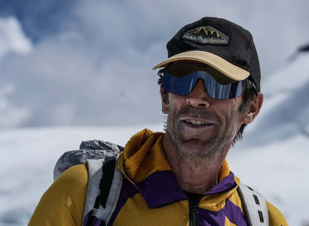 Hervé Barmasse durante Endurance Italia. Foto Facebook Hervé Barmasse
