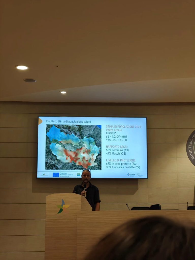 Presentazione dei risultati del monitoraggio genetico a Roma - Foto FB Parco Nazionale d