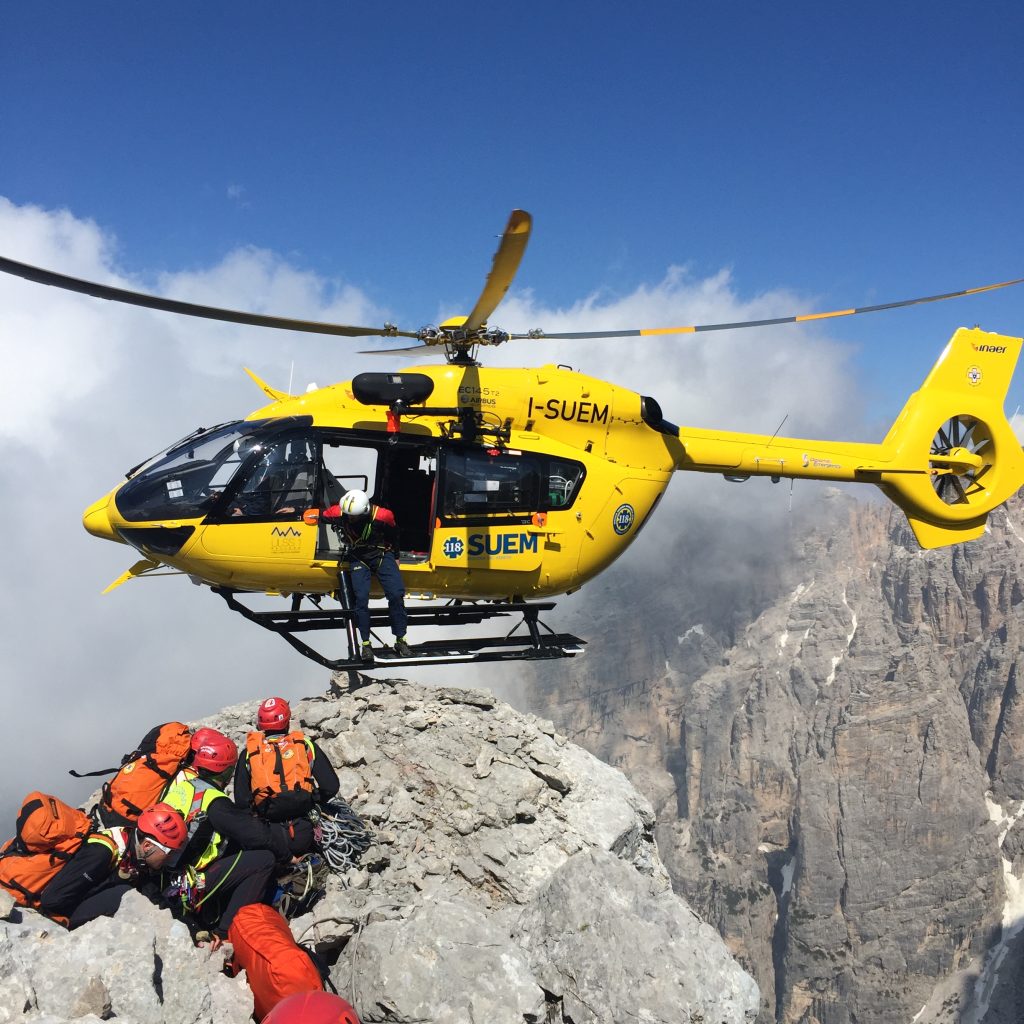 Esercitazione Soccorso Alpino. Foto Soccorso Alpino e Speleologico Veneto