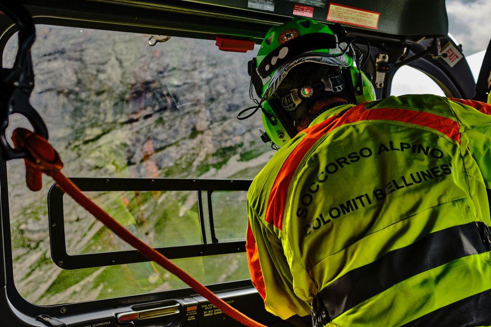 Esercitazione Soccorso Alpino. Foto Soccorso Alpino e Speleologico Veneto