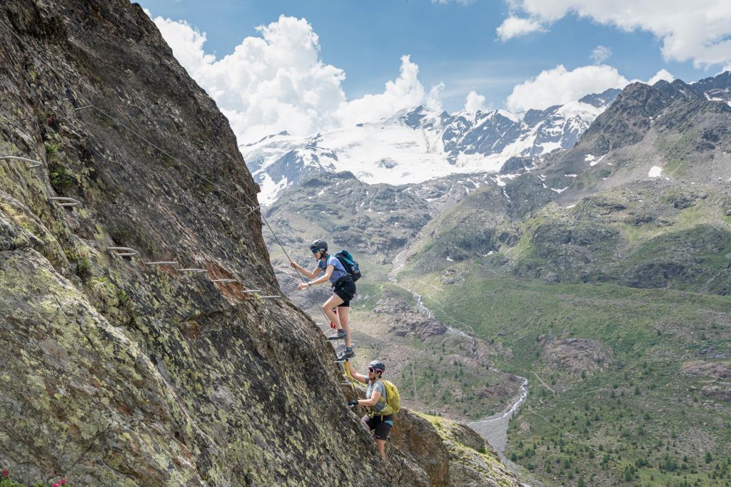 Sulla ferrata "Jacopo Compagnoni"