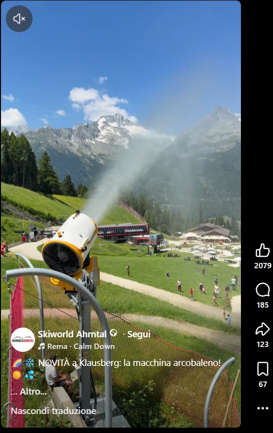 il reel conviso del cannone in azione