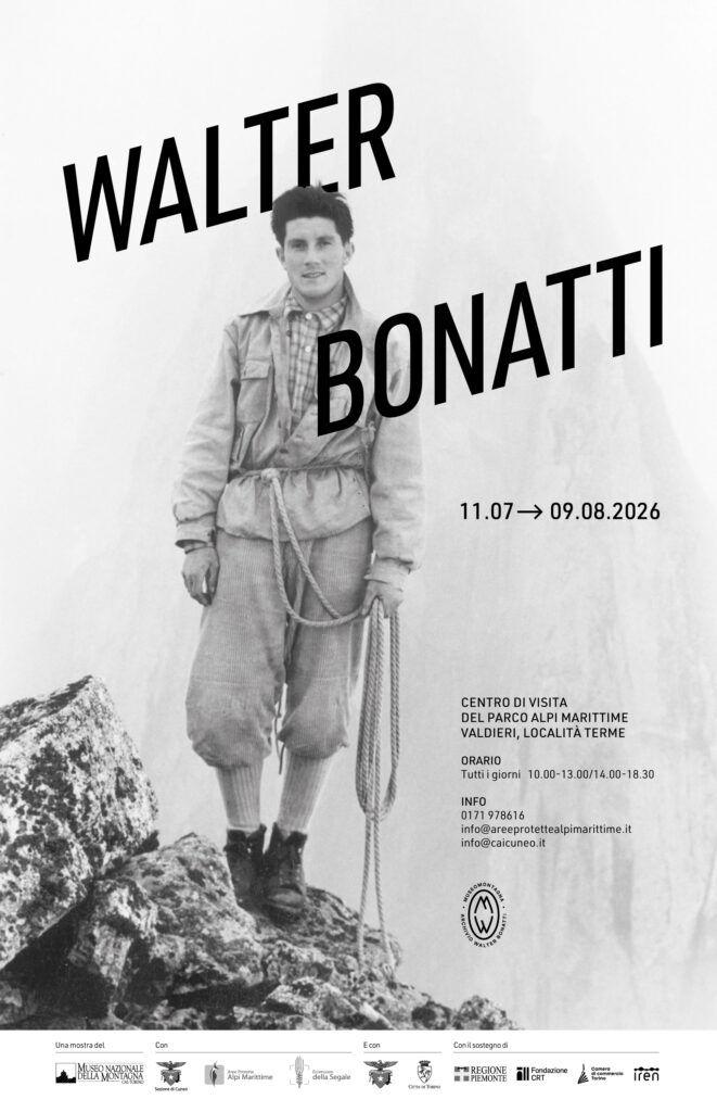 La locandina della mostra "Walter Bonatti"