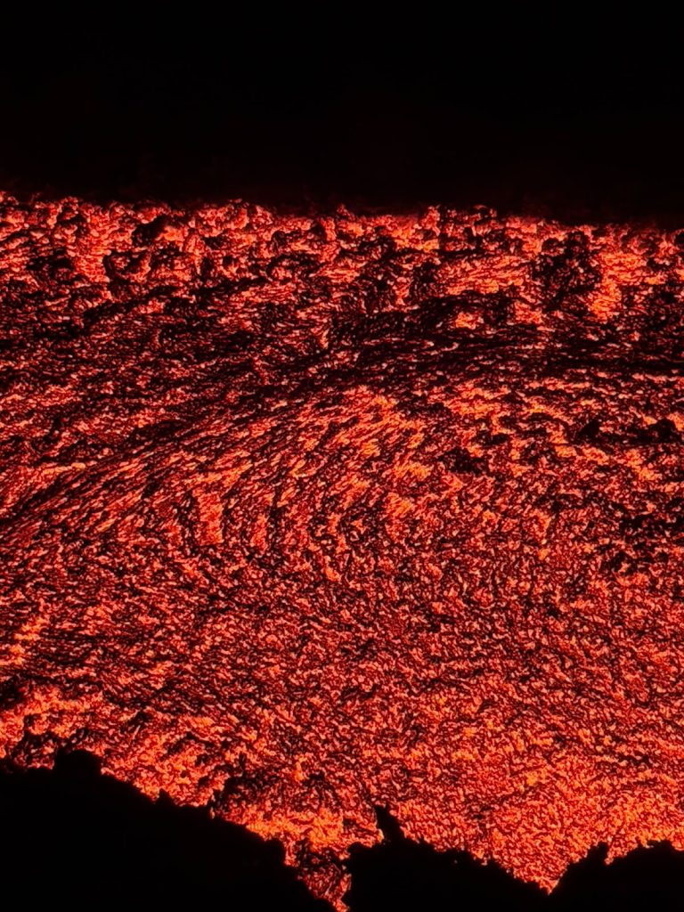 Dettaglio della colata lavica di fine giugno sull