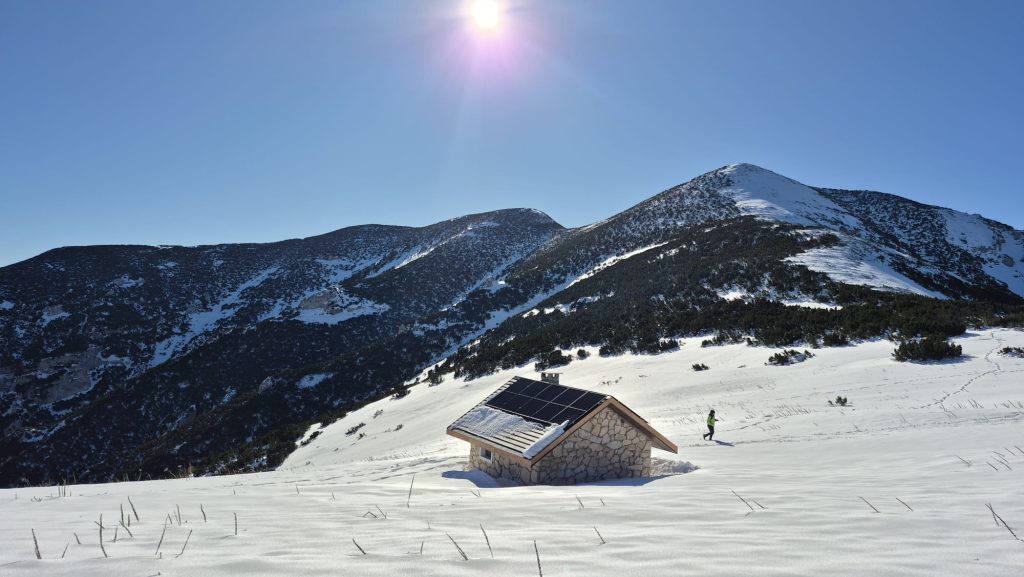 Il Rifugio Martellese in inverno - Foto Parco Nazionale della Maiella