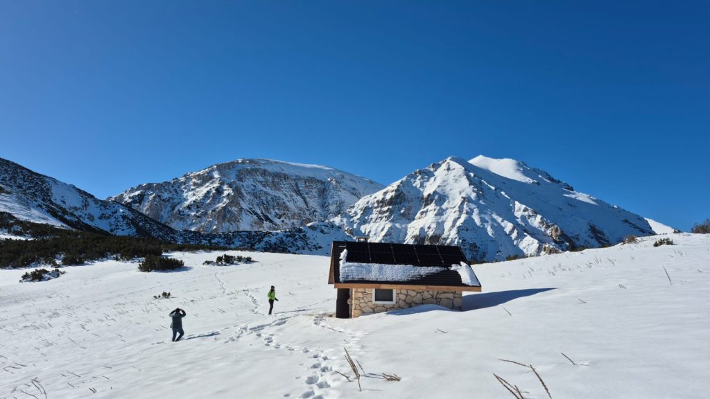 Il Rifugio Martellese in inverno - Foto Parco Nazionale della Maiella