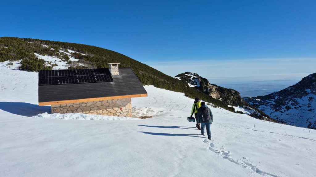 Il Rifugio Martellese in inverno - Foto Parco Nazionale della Maiella