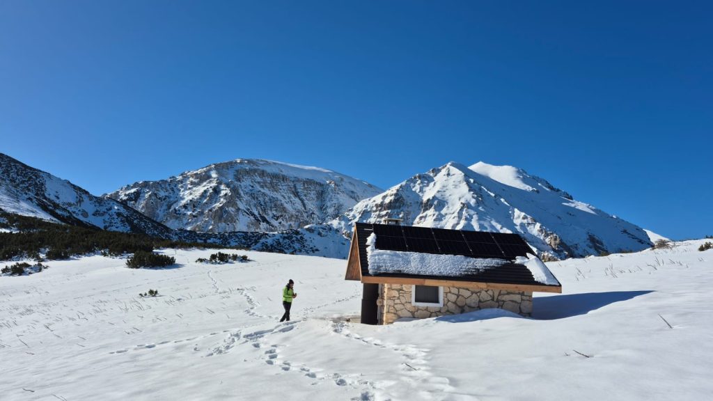 Il Rifugio Martellese in inverno - Foto Parco Nazionale della Maiella
