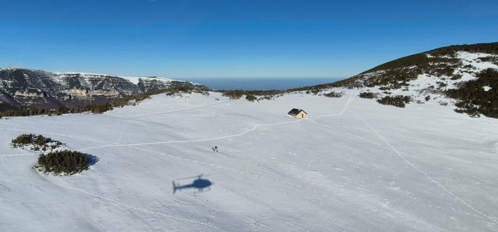 Il Rifugio Martellese in inverno - Foto Parco Nazionale della Maiella