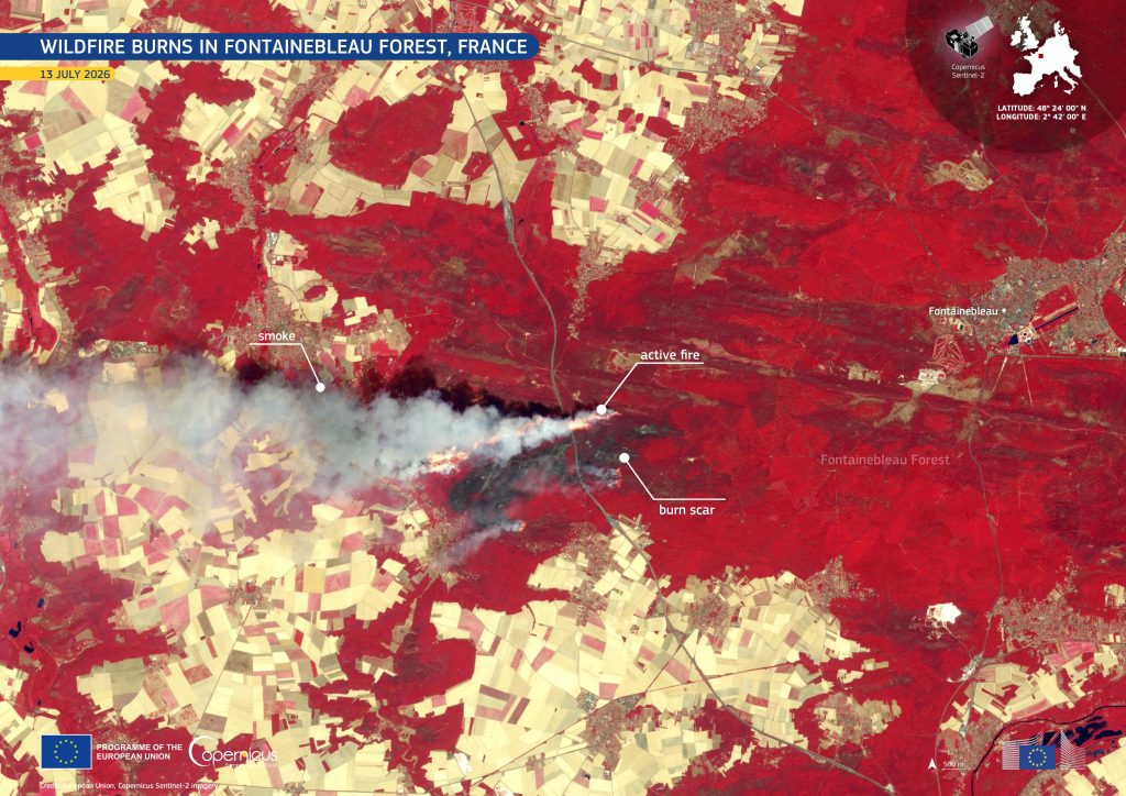 Immagine da satellite che mostra l